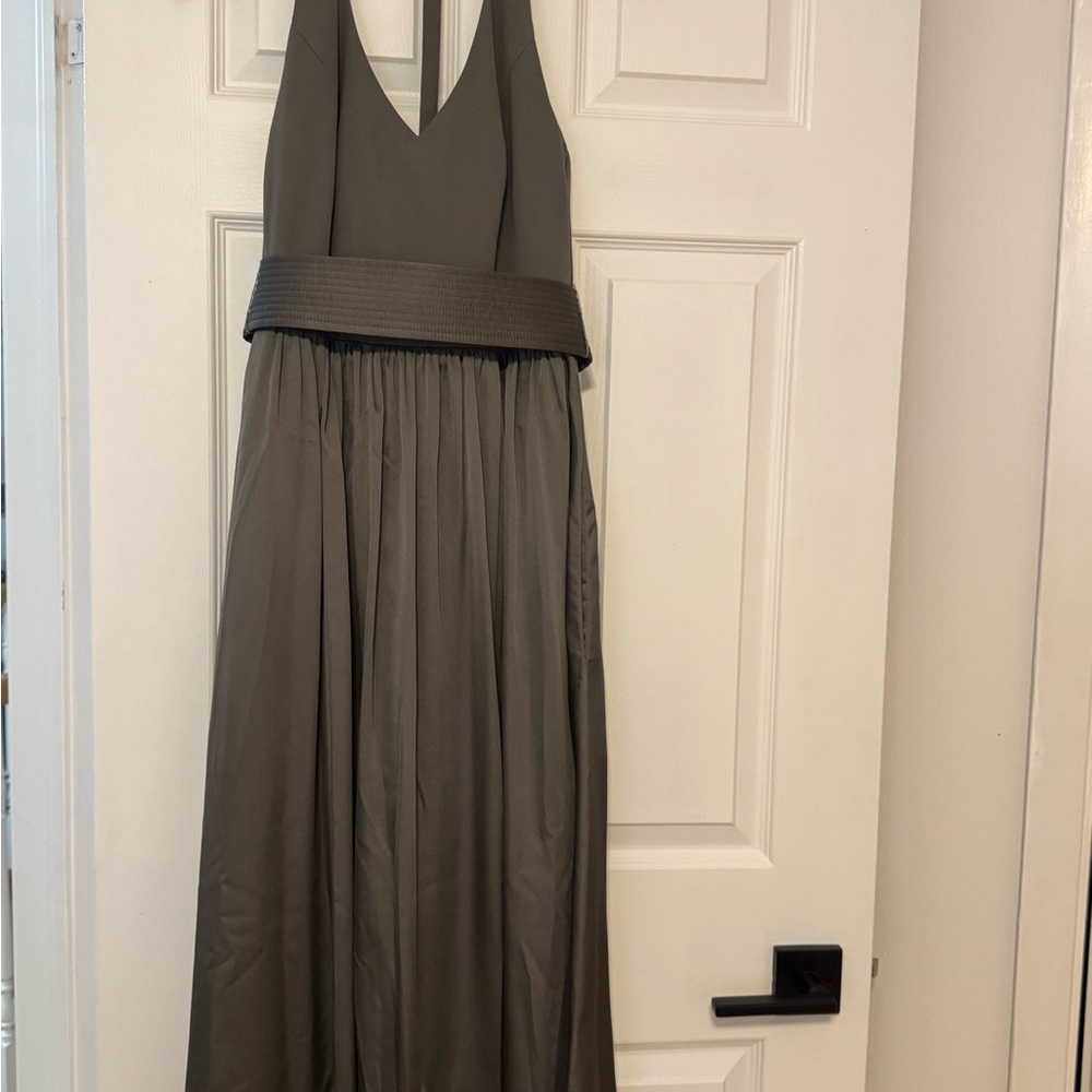 Elegant Gray bridesmaid/Prom Dress